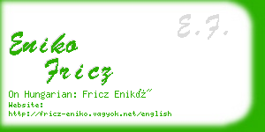 eniko fricz business card